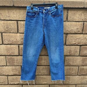 Levi’s Premium Denim Wedgie Straight Leg Jeans Button Fly Women's 30